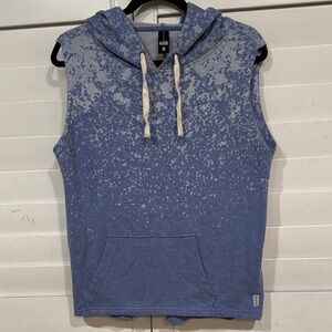 Champion Speckled Blue Sleeveless Hoodie